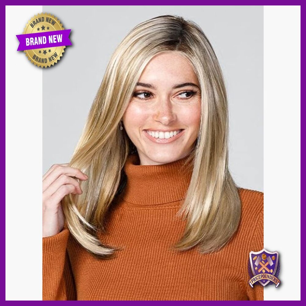 Human Hair Lace Front Half Wig Topper 18" Length Full Base Clip In Bundle
